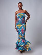 Ankara Elastic Form Fitting Dress